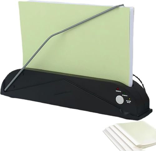 A4 Thermobindegerät, Elektrisches Wärmebindegerät für Dokumentenverträge, Mini Heißschmelzbindegerät, Maximale Bindedicke 20 Mm, 1 Minute Schnelles Binden, für Fotoalben, Dokumente und Berichte