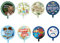 8 Stück Vatertags-Luftballons, Vatertags-Folienballons, Aluminiumfolien-Buchstaben, perfekt für Party-Dekorationen und Familienveranstaltungen, Geschenke von Sohn und Tochter