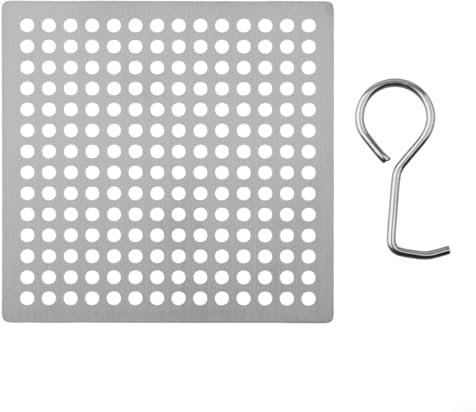 Filtre de douche carré pour bonde de douche, attrape-cheveux pour bonde de douche, essentiel pour éviter l'obstruction des canalisations (9,2 cm)