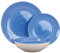 Ma Maison Servizio piatti da Tavola Set 18 Pezzi per 6 Persone - Piatto in Ceramica, 6 Piatti Piani, 6 Piatti da Dessert Frutta, 6 Piatti Fondi, da Tavola - Stoviglie Colorate di Azzurro