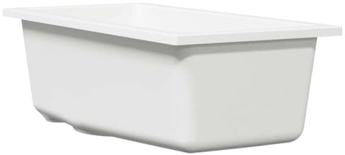 vidaXL Küchenspüle Weiß 21 x 44 x 14 cm Granit, Moderner Küchensink, rechteckige Granitwanne, robuste Hardware, minimalistisches Design für dein Zuhause