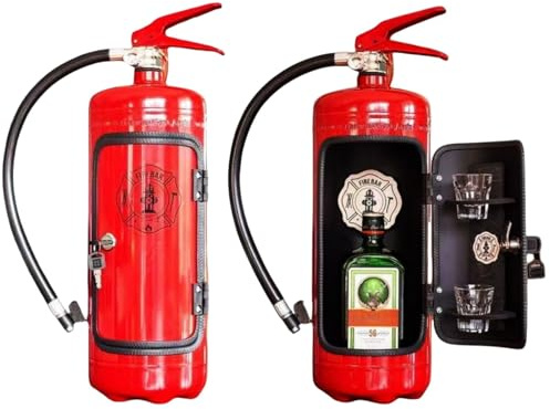 Mini extintor de incendios, dispensador creativo de bebidas alcohólicas en forma de extintor para whisky, bourbon, tequila, decoración de bar portátil y elegante, ideal para fiestas, camping, eventos