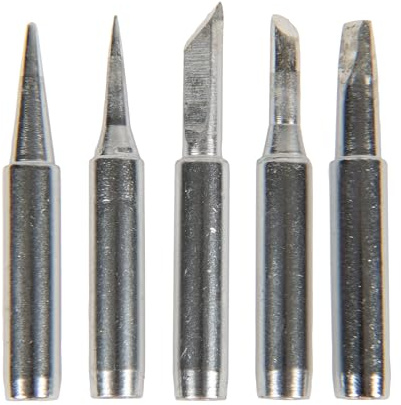 Einhell Original 5-tlg. Lötspitzen-Set | Lötkolben-Zubehör | für Akku-Lötkolben TE-SI 18/480 Li E | Flachspitze | Hufeisenspitze | Messerspitze | Nadelspitze