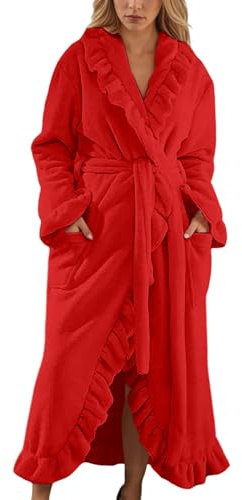 Vestaglia Pile Donna Vestaglia Donna Pile Invernale Pail Flanella Da Camera Natalizia Giacca Al Ginocchio Corta Robe In Lana Ragazza Casa Con Bottoni Xl Accapatoio Lunga Zip Accappatoi E Vestaglie
