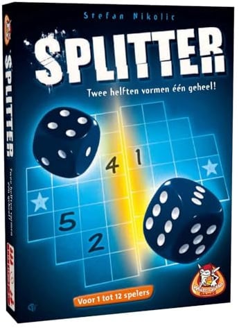 White Goblin Games Splitter Würfelspiel Strategiespiel blau