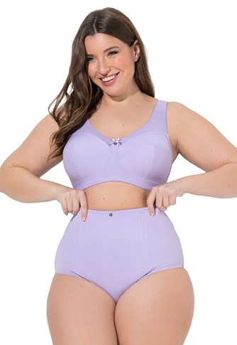 Ulla Popken Damen Miederhose zartes Lavendel 50+