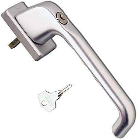 Hoppe Patio Handle Upvc 823536 Silve