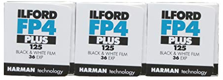 Ilford FP4 + 125 ASA 35 mm 36exp, 3 Stück