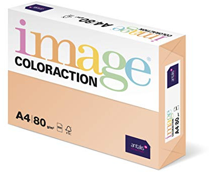 Image Coloraction Pale Salmon (Savana) A4 210x297mm 160gm2/210mic fsc4 250sh/RM 5rm/BX