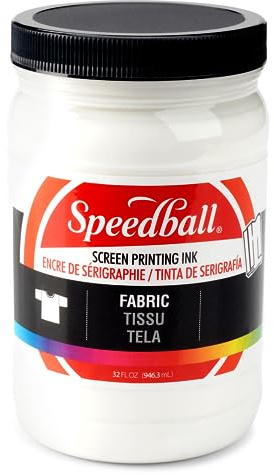 Speedball Fabric Screen Printing Ink, 32-Ounce, White