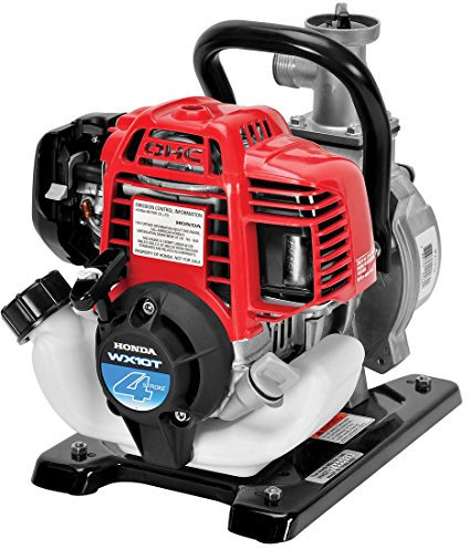 Honda WX10 Wasserpumpe - 120L/min 4-Takt Benzin-Wasserpumpe für den Garten, Frischwasser Förderpumpe klein, 1 Zoll Anschlüsse. 1 PS