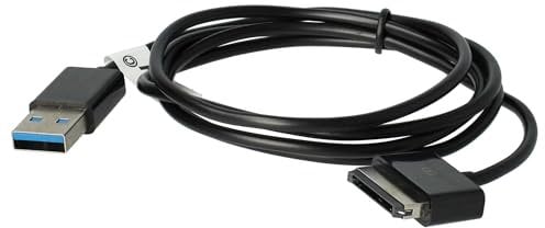 vhbw Câble USB compatible avec Asus Eee Pad Transformer TF101, TF300, TF201, TF700, TF700T, Slider SL101, Prime TF201, TF101G, TF300T tablette - Câble 2 en 1 avec charge 100cm