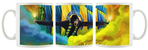 Ultras Braunschweig Kunst als Bedruckte Kaffeetasse/Teetasse aus Keramik, 300ml, weiß