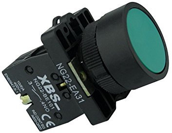 XBS Not Aus Schalter Taster Drucktaster Drucktastenschalter mit in grün Knopf NG22-EA31 0311