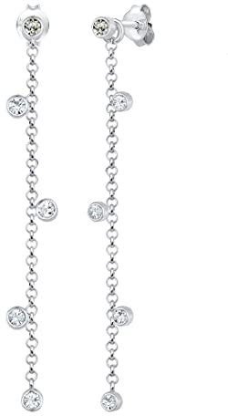 Elli Ohrringe Damen Ohrhänger mit Kristallen aus 925 Sterling Silber