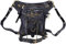 AlwaySky Gürteltasche aus PU-Leder im Steampunk-Stil, Gothic-Stil, personalisierbar, für Herren und Damen, zum Wandern, Mini-Reisetaschen, Schwarz