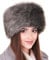Futrzane Classic Kosakenmütze - Fellmütze Damen Winter - Pelz Russische Mütze (S, Dunkelgrau Classic)