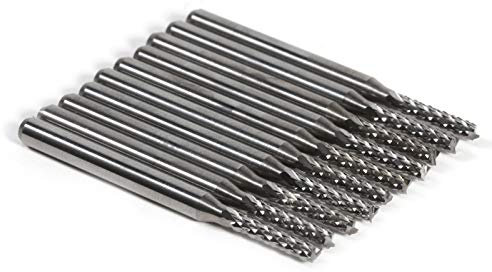 10 Stücke 2mm Silber Zementiert, 8 PCB 2mm Hartmetall Schaftfräser Hartmetall Schaftfräser Bohrer SMT/CNC/PCB Power Fräsmaschine Zubehör