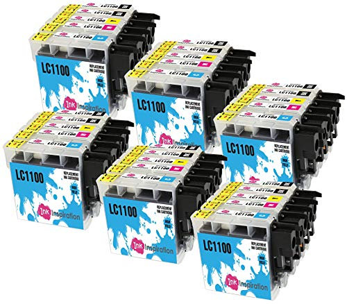 INK INSPIRATION® Ersatz für Brother LC1100 Druckerpatronen 30er-Pack, kompatibel mit Brother DCP-145C 165C 195C 197C 375CW 385C 395CN 585CW 6690CW MFC-250C 290C 490CW 5490CN 5890CN 5895CW 6490CW 990CW