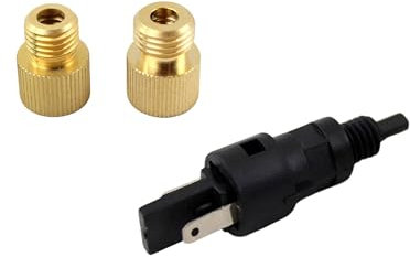 Bremslichtschalter universal mit 2 Adaptern 9mm und 10mm, Piaggio, Peugeot