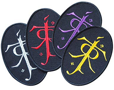Tolkien, Silmarillion, Lord of The Rings, Fantasy, Dragons, Middle Earth, Black Metal, Dungeon Synth, LOTR, Magic Embroidered Iron on Applique Souvenir Accessory