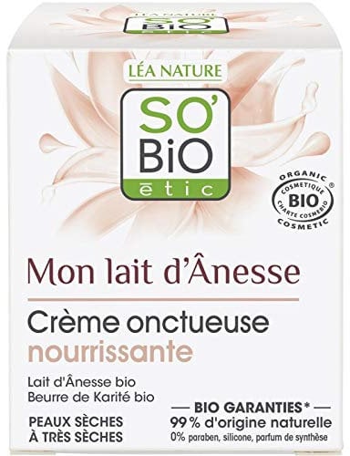 SO BIO - Crème Onctueuse Nourissante Mon Lait D'Anesse Bio 50Ml - Lot De 2
