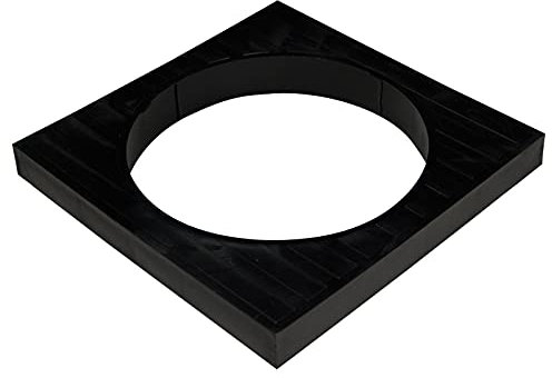 Round to Square Grid Adaptor 110mm Underground Drainage Pipe Fittings Bend Trap Gulley Socket Grid Coupler