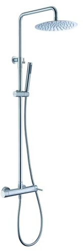IMEX BDK034 MOSCU Conjunto De Ducha Monomando Acero S.316