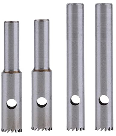 Milageto 4 Stück Löcher Durchmesser 6mm 8mm Lochsäge Bohrer Hartmetall Cutter Werkzeug
