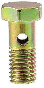 A ABSOPRO 1pcs M10x1.5 Banjo Verrouille Frein Doubler Raccord Adaptateur Fer Bronze Ton