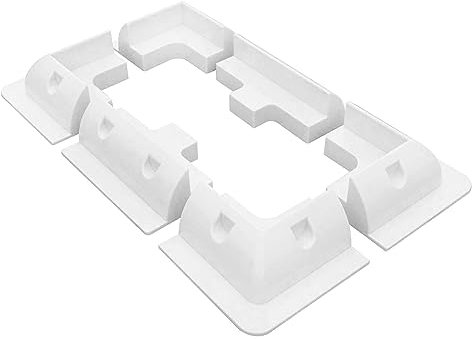 Jadeshay Support de Panneau Solaire, Lot de 6 Supports de Montage pour Panneau Solaire en ABS, Fixation Panneau Solaire pour Camping-Car, Véhicules, Marine