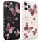 Pnakqil 2 Pezzi Cover per Apple iPhone 11 Pro 5.8 Carina Estetica Farfalla Romantico Disegno Viola Morbido Donne Protezione Sottile Anti Fotocamera Antiurto Silicone TPU Morbida Case