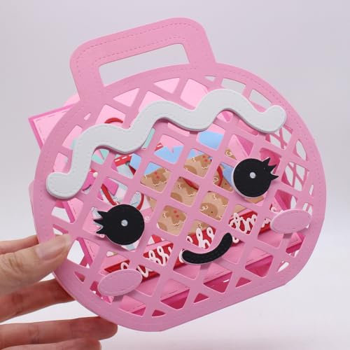 KSCRAFT Stanzschablonen aus Metall, Motiv: Lebkuchen, Gelee, Tragetasche, für Scrapbooking, dekorative Prägung, DIY-Papierkarte, silber