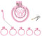 Keuschheitskäfig Herren Extrem Curved Cockringe Abstinenz SM Bondage Chastity Cage Male Sexspielzeug Für Männer (WX-4,Pink)