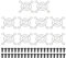 PATIKIL 40mm Fan Grill with Screws, 10 Pack Chrome Plated Iron Frame Ventilator Grill Protector Mesh Dustproof Case Cover for Computer PC, Silver Tone