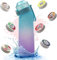 Générique 650 ml Air Wasserflasche mit 7 Fruchtgeschmack Kapseln 0 Zucker 0 Kalorien Air Wasserflasche BPA Frei Öffnen mit einem Klick für Camping, Reisen, Fitnessstudio, Wandern