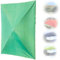 NILZA 3x2m Toldo De Repuesto Rectangular Tela De Recambio para Sombrilla 4 Varillas 6 Varillas, Sombrilla De Repuesto Tela Sombrilla para Exterior Mercado Jardin (Color : Bevel Umbrella Green, Size
