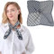 Bezioner Seidentuch 100% Maulbeerseide Schal Damen Seidentuch Haare 68x68cm Bandana Halstuch Quadratisch Kopftuch Mädchen Navy Blau