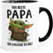 MoonWorks Tasse Geschenk Papa Sprüche Geschenkidee Vatertag Lustig Motiv Baby- mit Spruch weiss-innen-schwarz standard