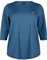 Zizzi Active by Große Größen Damen Trainingsshirt mit 3/4-Ärmeln Gr Gr S Indian Teal