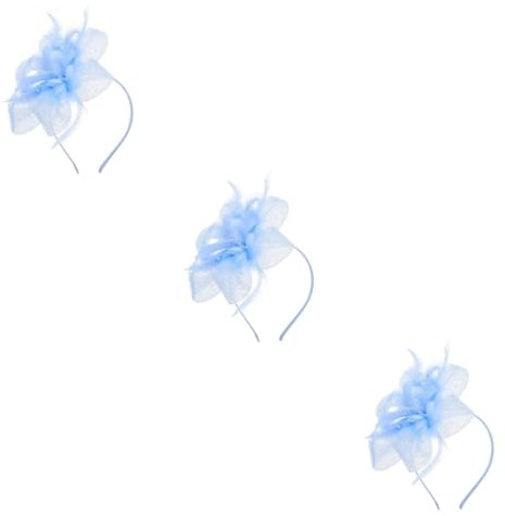 minkissy 3st Brautparty-tiara Tee-stirnbänder Facinator-stirnband Fascinator Schleierhut Kopfbedeckungen Für Teepartys 20er Kopfbedeckung 50er Jahre Kopfbedeckung Braut Fascinators Feder