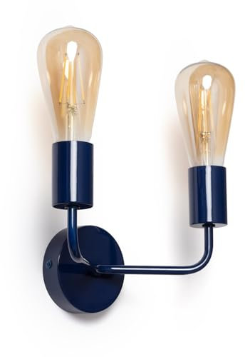 LEDKIA LIGHTING Wandleuchte Jayso 2 Spots Blau E27