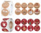 1000 Stück Sticker Weihnachten, Aufkleber Weihnachten Weihnachtssticker Weihnachtsaufkleber Selbstklebend Aufkleber Rolle Kraft Papier Stickers, für Weihnachtskarten Geschenktaschen Papiertüten