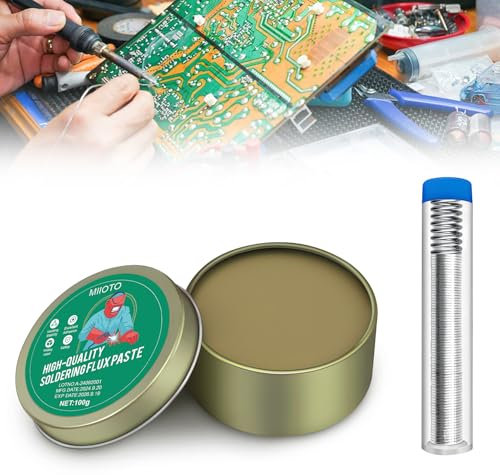 Pasta Fundente de Soldadura, Alambre Soldadura Sin Plomo, Pasta de Flujo Soldadura de Alta Calidad para Precisión para Soldadura de Precisión, Maquinaria, Metales, Teléfonos