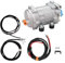 Conjunto De Compresor Eléctrico A/C De 12V, 24V Y 48V For Aire Acondicionado De Coche, Camión, Autobús, Barco, Tractor, Tienda, Aire Acondicionado For Automóvil(D-48V)
