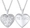 U7 Personalised Silver Necklace Tree Of Life Heart Photo Locket Jewellery Custom