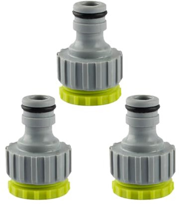 3 Pièce Raccord Tuyau D'Arrosage,Jardin Arrosage Robinet De Embout Adaptateur,Cuisine Hose Eau Nez Rapide Adapter 1/2 et 3/4 2-en-1 Raccords,Car Camping D'Eau Robinets Connector Adaptor pour Gardena