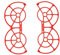 Guard-Käfigkäfigkäfigkäfigkäfigkäfigkäfigkäfigkäfigs-Propeller-Waffen-Waffen-Anti-Kollisions-Ring-Props-Beschützerzubehör kompatibel(Red)