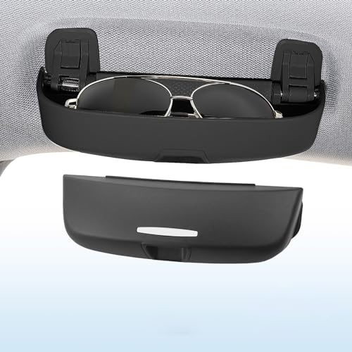 Auto Sonnenbrillenhalter Brillenetui Für BMW X2 F39 X3 E83 X3 F25 2000-2023, Sonnenbrillenetui Brillenhalter ABS Brillenetui Aufbewahrungsbox Verstauen Aufräumen Innenzubehör