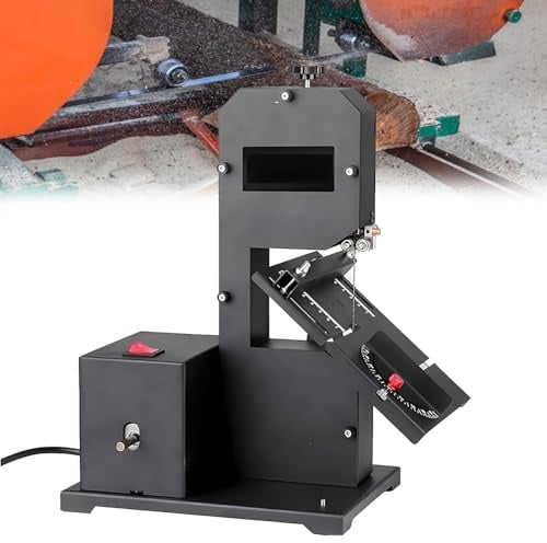 DPLWJPP 800w Elektrische Holzbearbeitungs Drahtsäge Holzbandsäge Holzsäge 70mm Rücksägetiefe 90mm Hals 0-45 ° Schrägschnitte for Schneiden und Schleifen